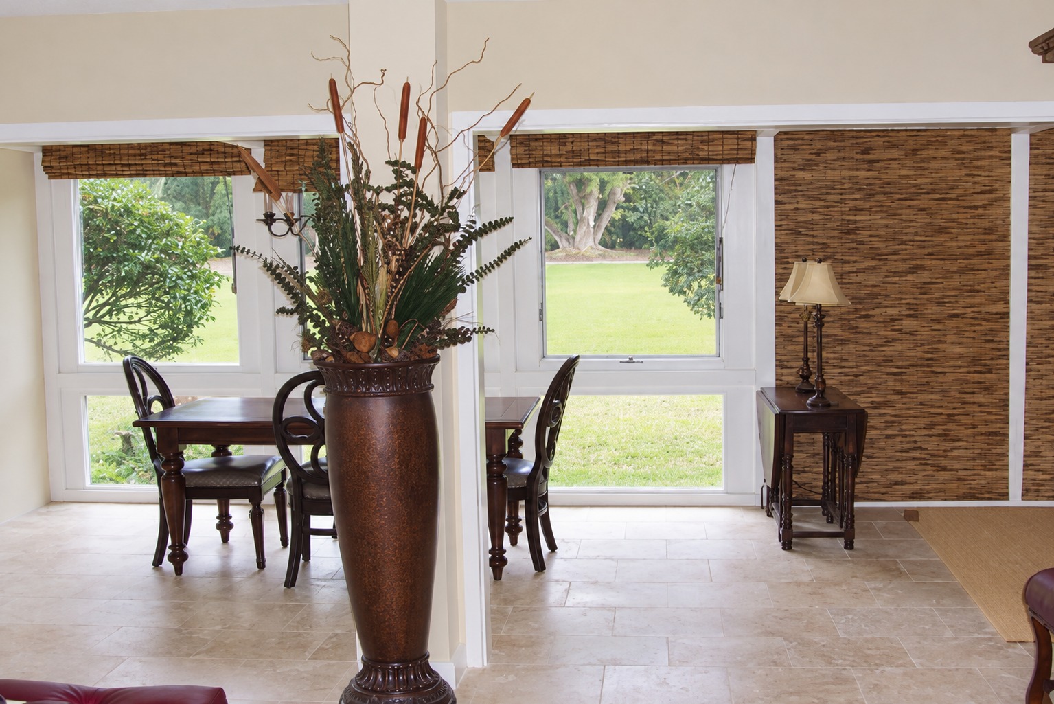 Roman shades from previous Florida work