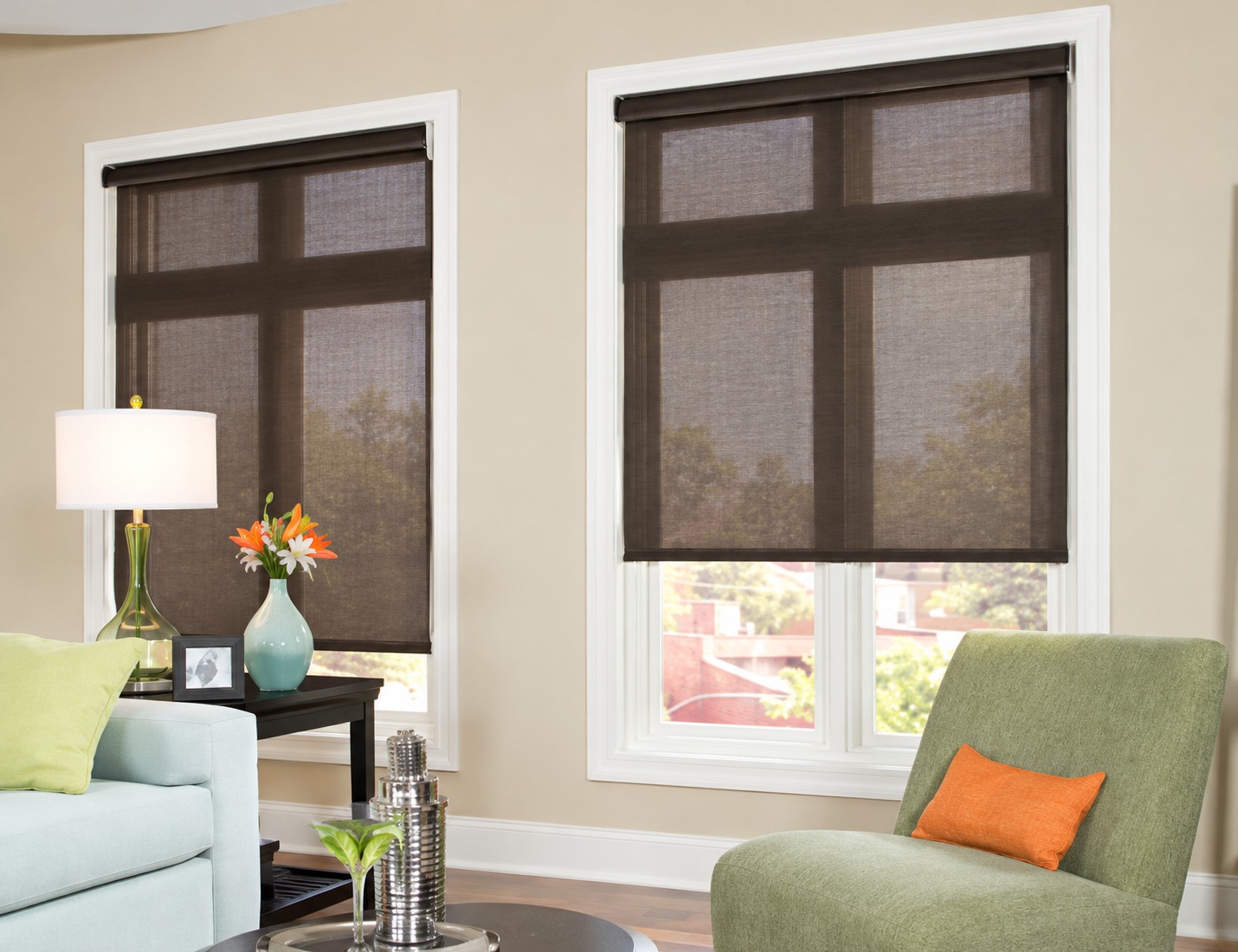 Solar sheer roller shades from previous Florida work